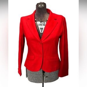 Pendleton Red Virgin Wool Vintage Blazer Jacket Sz S